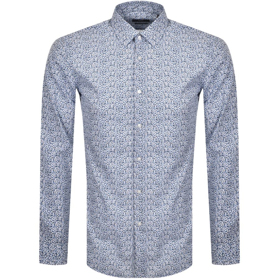 Alternative Image for ProductBOSS Joras Slim Fit Long Sleeve Shirt Navy3